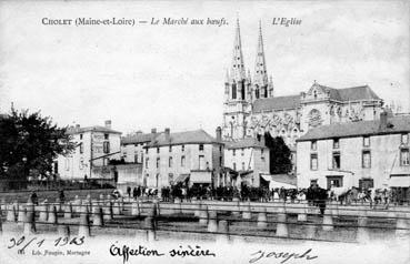 Iconographie - Le marché aux boeuf. L'église