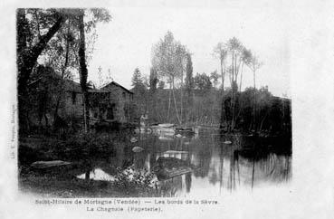 Iconographie - Les bords de la Sèvre - La Chagnaie (papeterie)