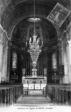 Iconographie - Intérieur de l'église de Doix