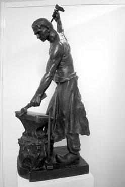 Iconographie - Bronze d'un maréchal-ferrant, d'après Labor