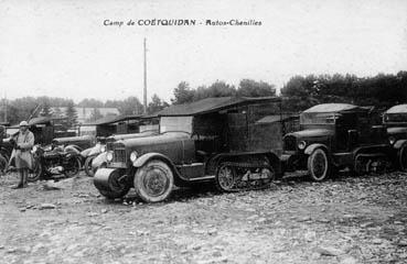 Iconographie - Camp de Coëtiquidan - Auto-mitrailleuse