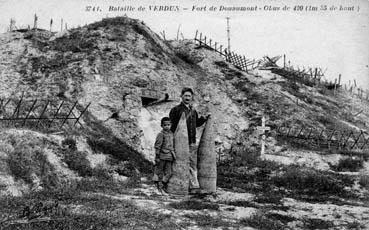 Iconographie - Bataille de Verdun - Fort de Douaumont - Obus de 420