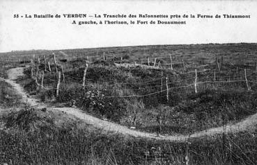 Iconographie - La bateille de Verdun - La tranchée des Baïonettes