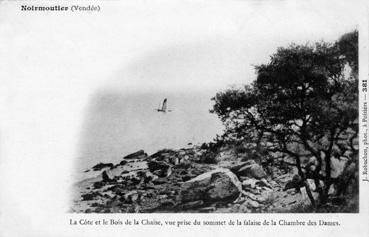 Iconographie - La côte et le Bois de la Chaize prise du sommet de la falaise de la chambre des Dames