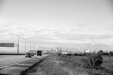 Iconographie - Vue sur Québec, autoroute du Nord