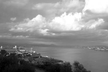 Iconographie - Vue sur le Saint-Laurent du château de Frontenac