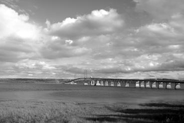 Iconographie - Le pont vers l'Ile d'Orléans