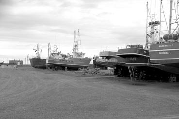 Iconographie - Rivière-au-Renard - Bateaux en cale sèche