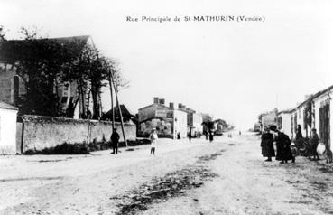 Iconographie - Rue principale de St-Mathurin