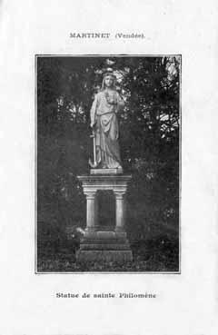 Iconographie - Statue de Ste-Philomène