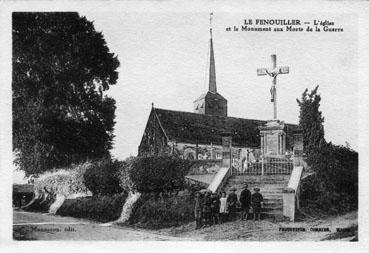 Iconographie - L'église et le monument aux Morts de la Guerre