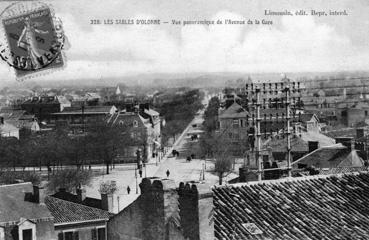 Iconographie - Vue panoramique de l'avenue de la Gare