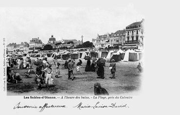 Iconographie - A l'heure du bain - La plage près du Calvaire