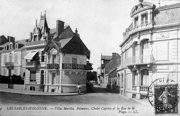 Iconographie - Villas Martha, Palmiers, Chalet Caprice et la rue de la Plage