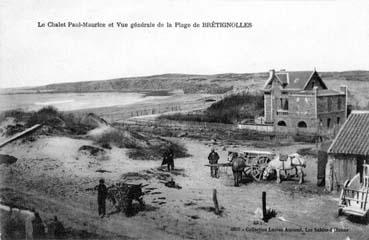 Iconographie - Chalet Paul Maurice et vue générale de la plage