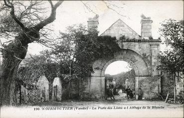 Iconographie - La porte des Lions à l'Abbaye de la Blanche