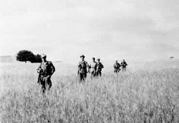 Iconographie - Algérie - Soldats en manoeuvre