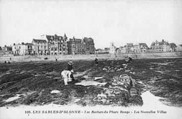 Iconographie - Les rochers du phare Rouge - Les nouvelles villas