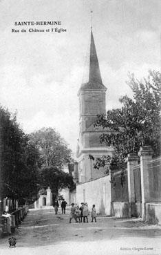 Iconographie - Rue du Château et l'église