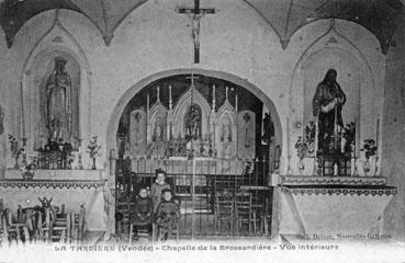Iconographie - Chapelle de la Brossardière - Vue intérieure