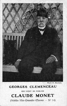 Iconographie - Georges Clemenceau qui vient de publier Claude Monet
