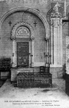 Iconographie - Intérieur de l'église - Tombeau de Grignon de Montfort