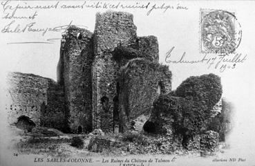 Iconographie - Les ruines du château de Talmont (XIe siècle)
