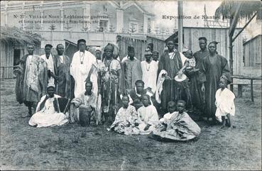 Iconographie - Exposition de Nantes 1904 - Village noir - Le danseur guerrier