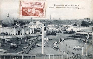 Iconographie - Exposition de Nantes 1904 - Vue générale d'un coin de l'Exposition