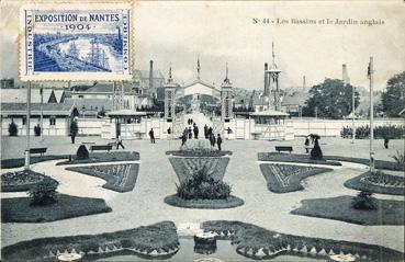 Iconographie - Exposition de Nantes 1904 - Les bassins et le jardin anglais