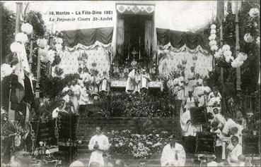 Iconographie - La Fête-Dieu - Le reposoir du cours St-André