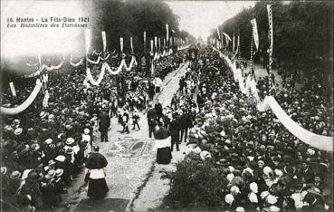 Iconographie - La Fête-Dieu - Les bannières des paroisses