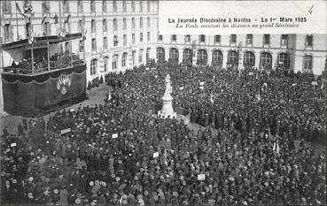 Iconographie - La journée diocésaine à Nantes - Le 1er mars 1925