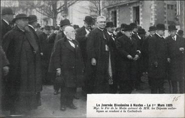 Iconographie - La journée diocésaine à Nantes - Le 1er mars 1925