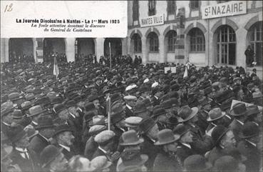 Iconographie - La journée diocésaine à Nantes - Le 1er mars 1925