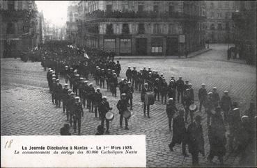 Iconographie - La journée diocésaine à Nantes - Le 1er mars 1925