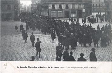 Iconographie - La journée diocésaine à Nantes - Le 1er mars 1925