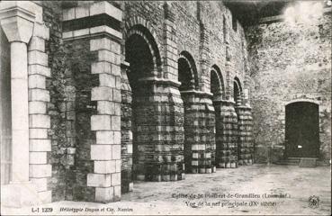 Iconographie - Eglise de Saint-Philbert-de-Grandlieu - Vue de la nef principale (IXe siècle)