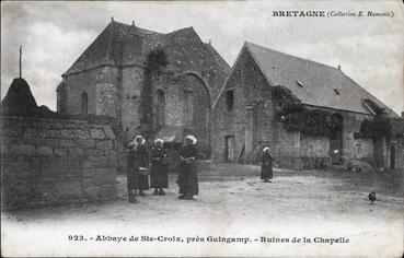 Iconographie - Abbaye de Ste-Croix, près Guigamp - Ruines de la Chapelle