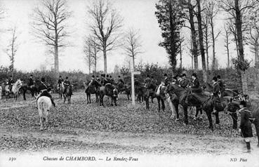 Iconographie - Chasse de Chambord - Le rendez-vous