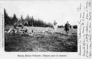 Iconographie - Meute, Rallye-Vielsam (Départ pour le chasse)