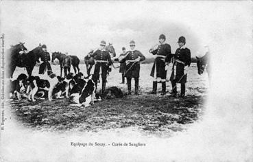 Iconographie - Equipage du Souzy - Curée de sanglier