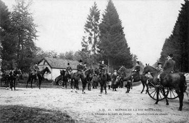 Iconographie - Chasse à courre en forêt de Cerisy -