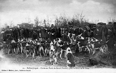 Iconographie - Rallye-Juigné - Curée en forêt de Bercé (Sarthe), près le rond de la Lune