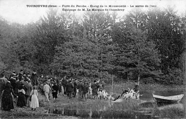 Iconographie - Forêt du Perche - Etang de la Mousette - Equipage de M. le marquis de Chambray