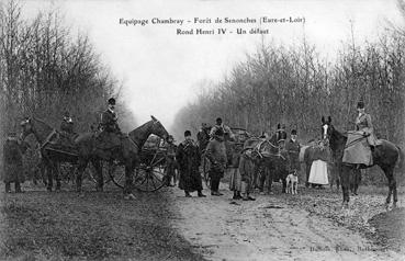 Iconographie - Equipage Chambray - Forêt de Senonches - Rond Henri IV - Un défaut