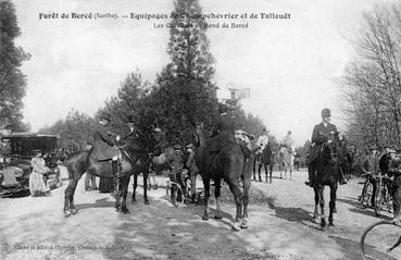 Iconographie - Equipages de Champchevrier et Tallouet - Les cavaliers au rond de Bercé