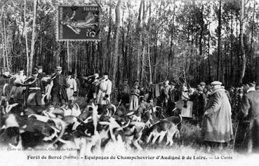 Iconographie - Equipage de Champchevrier d'Audigné et de Laire - La curée