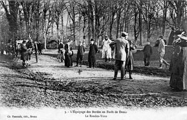 Iconographie - L'équipage des Bordes en forêt de Dreux - Le rendez-vous