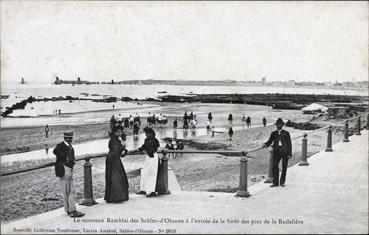 Iconographie - Le nouveau remblai des Sables-d'Olonne à l'entrée de la forêt des pins de la Rudelière